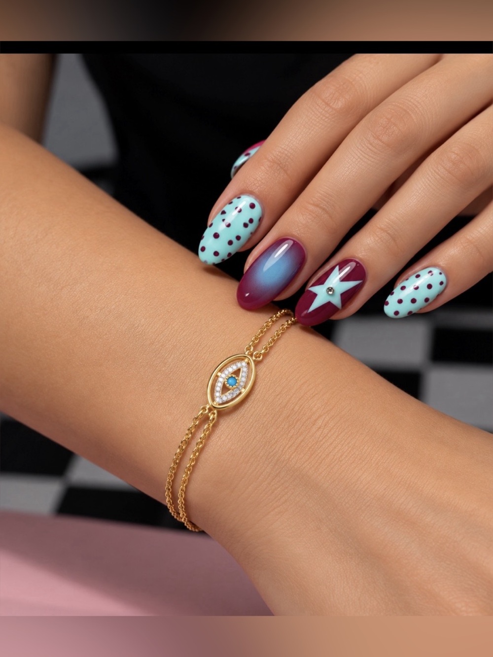 🌺Lucky Eye Double Chain Bracelet-Sandaya Signature Premium Collection🌺
